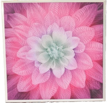 Unleash the Spectacle: "Dream Big" 3D Quilted Fiber Art