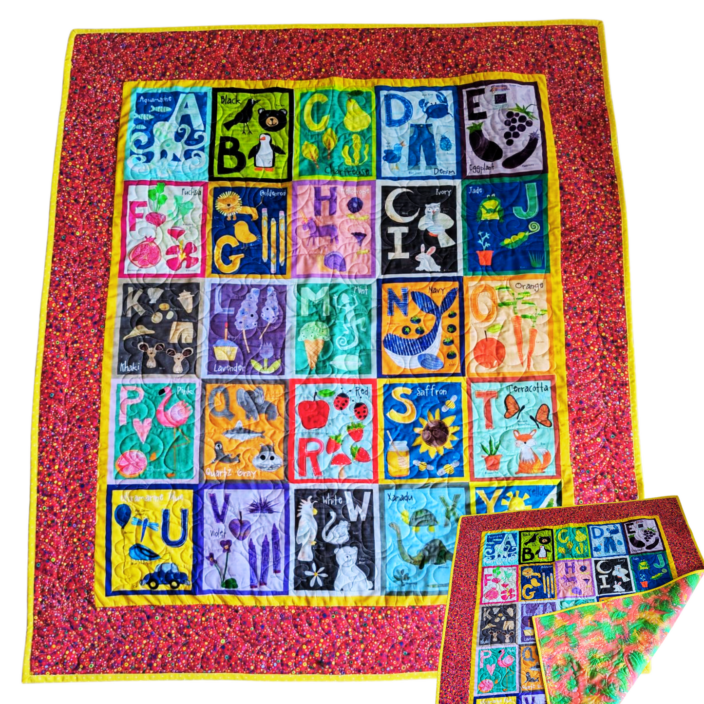 Custom Quilted Fun Play Mat Quilt