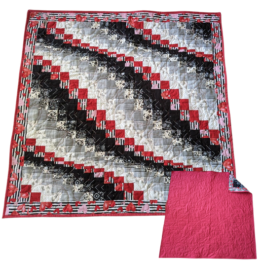 Hearts Aflutter Baby Quilt / Wall Hanging