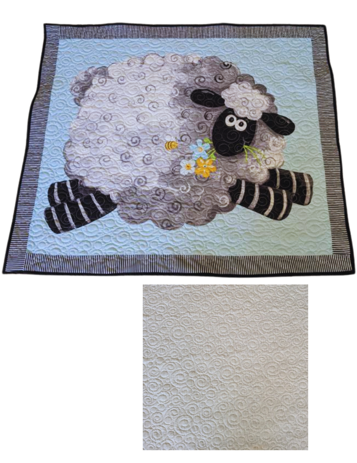 Oh Sheep  Whimsical Play Mat / Quilt