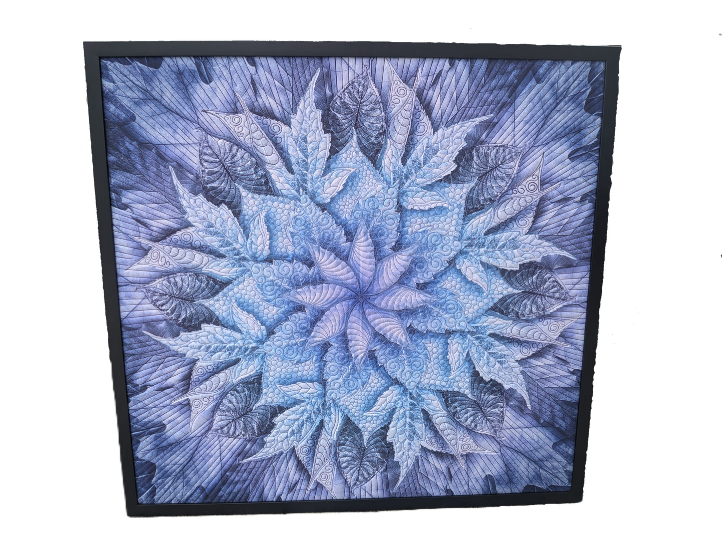 Unveiling "Dream Big Leaves": A Quilted Masterpiece in Purple.