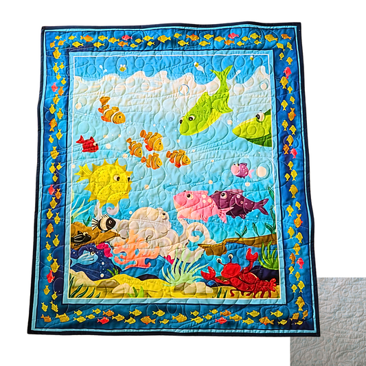Dive Into Adventure With Our Sea Life Underwater Play Mat/Quilt