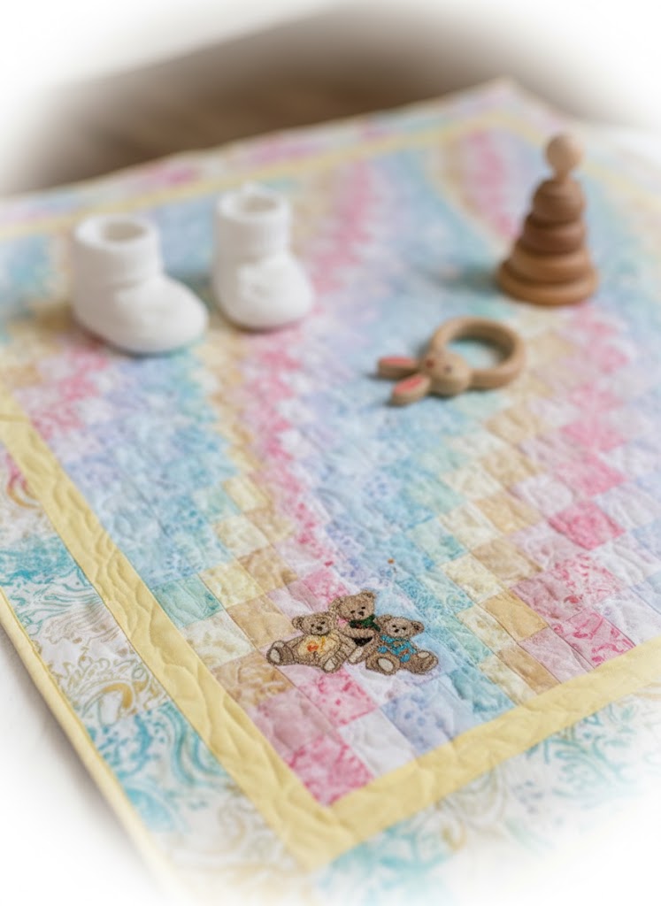 Teddy Bear Baby Bargello Quilt