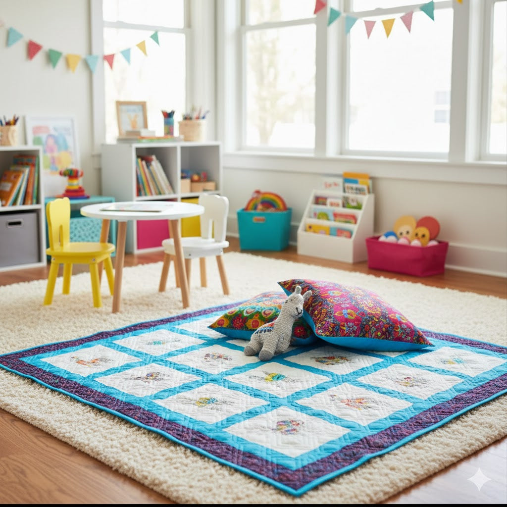 Custom Embroidered Quilt