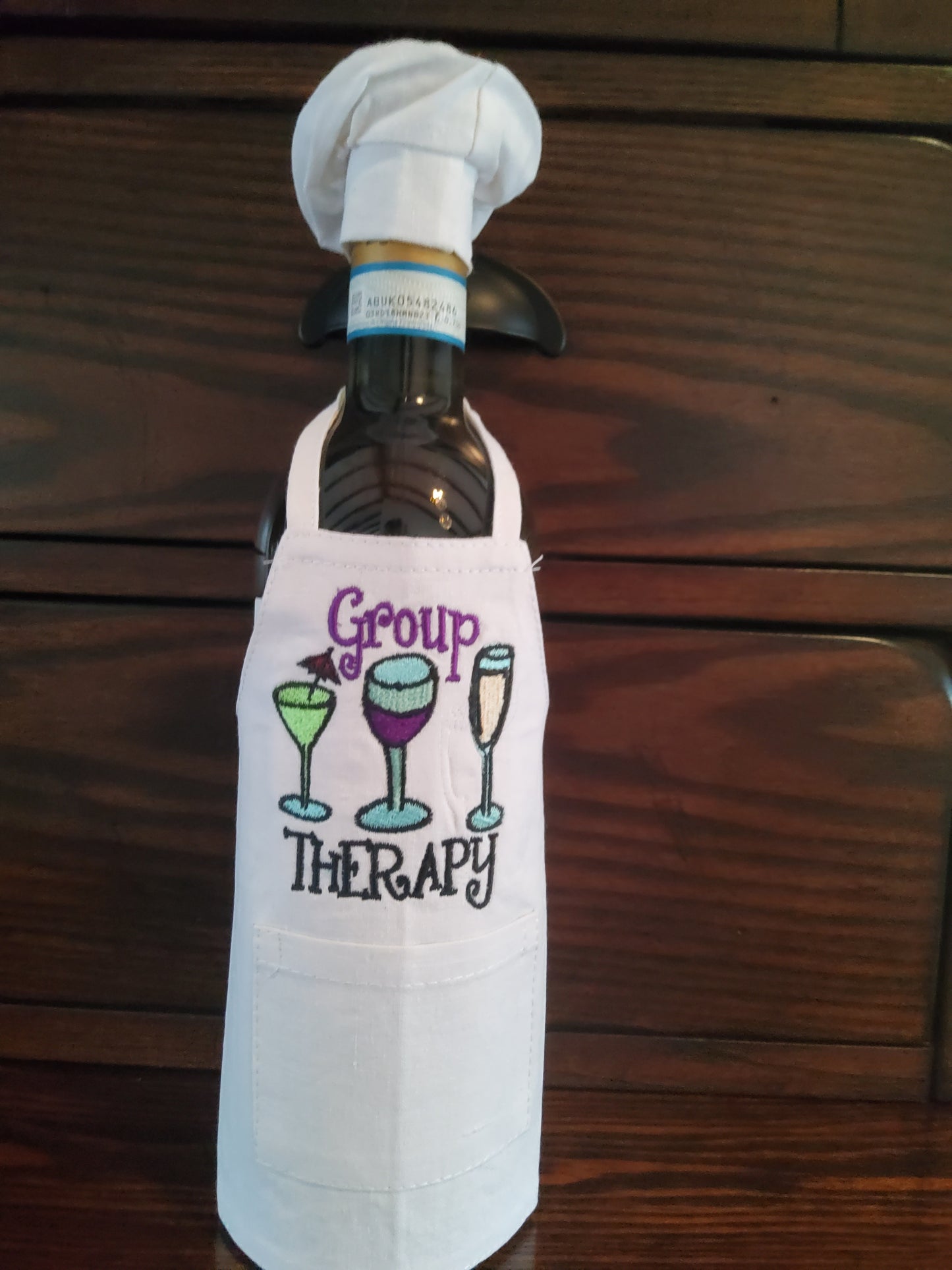 Group Therapy Bottle Apron with Custom Embroidery
