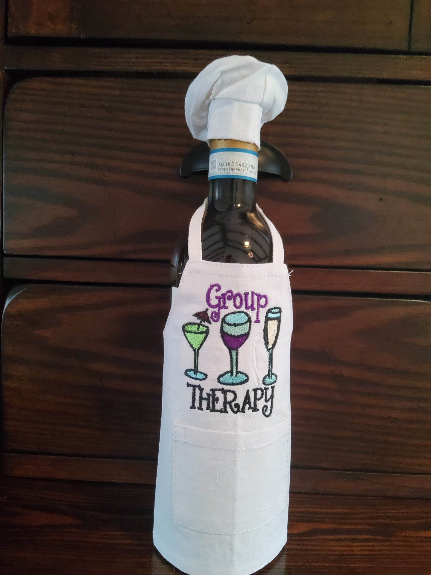 Group Therapy Bottle Apron with Custom Embroidery