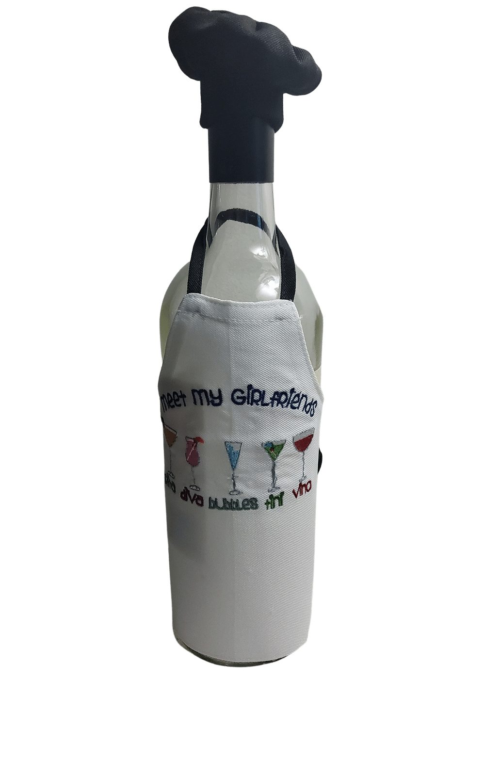 Meet My Girlfriends Bottle Apron