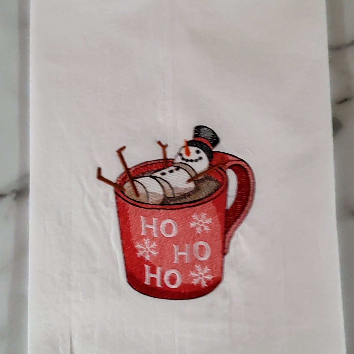 Holiday Winter Flour Sack Dish Towel