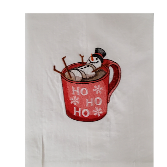 Holiday Winter Flour Sack Dish Towel