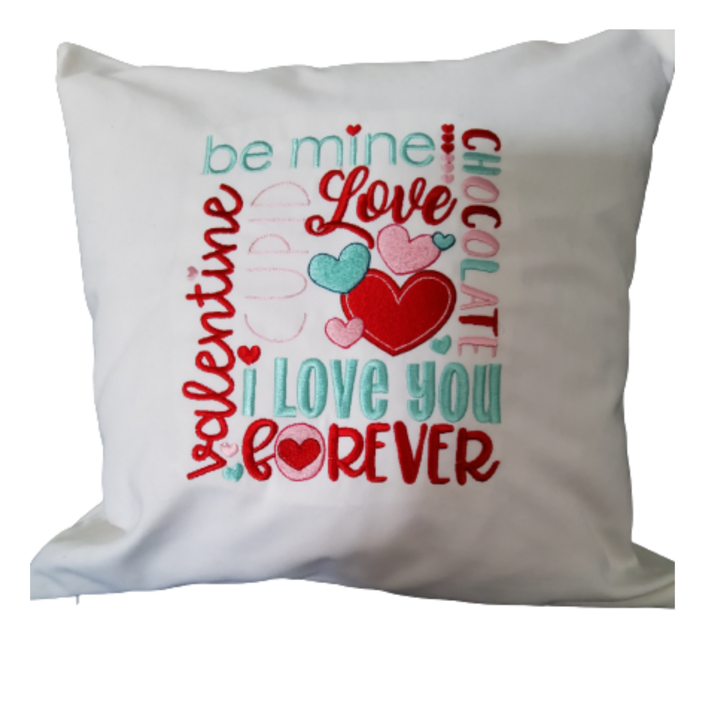 Valentines Day Subway Art Decorative Pillow