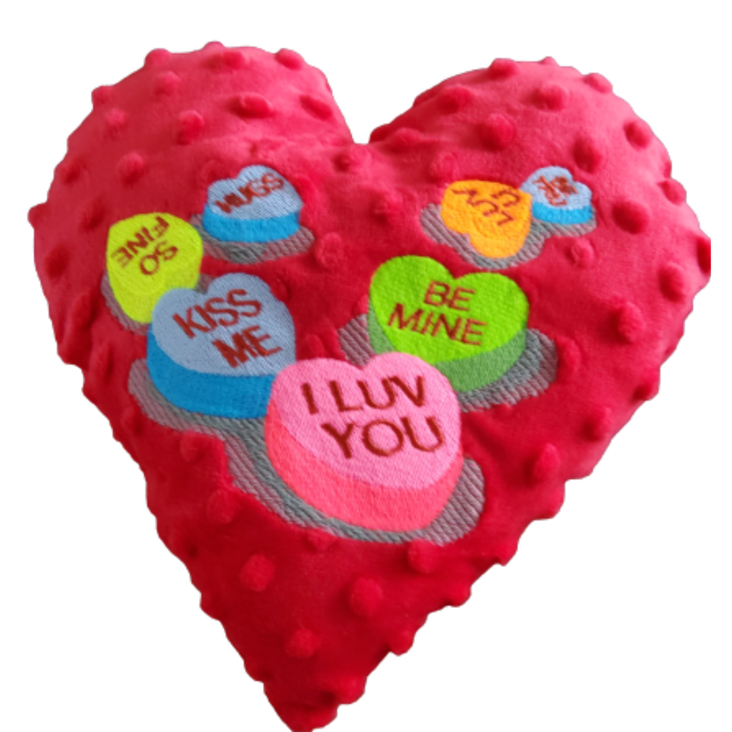 Conversation Heart Pillow