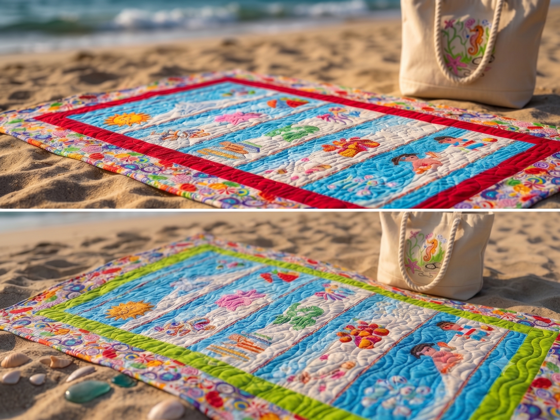 Shoreline Stories: Double the Sunshine with Our Coastal Quilt Duo 🏖️☀️