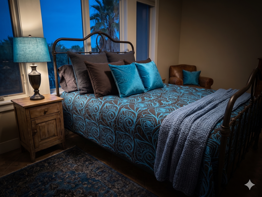 Behind the Design: The Electric Glow of the Midnight Ocean Quilt