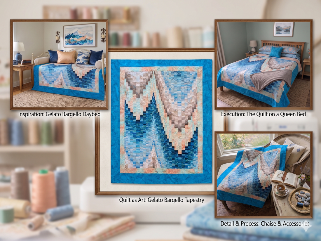 Designing with Dimension: The Journey of the Gelato Bargello Quilt
