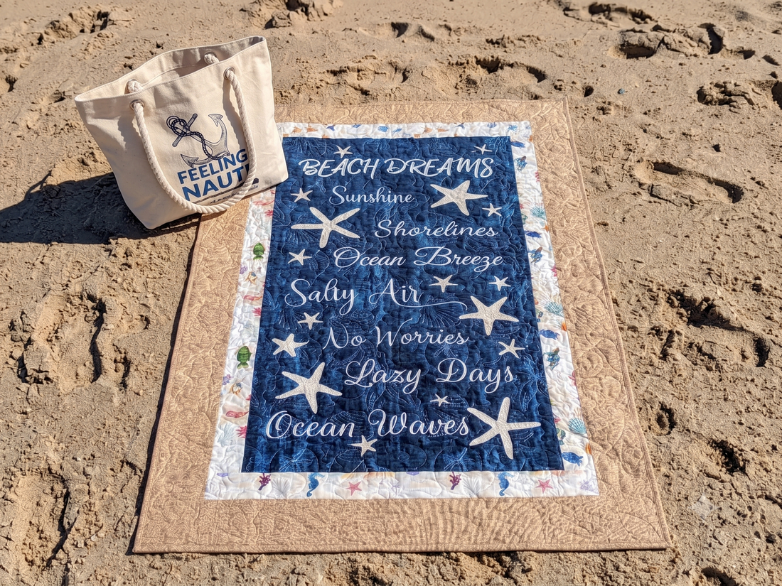 Bringing Beach Dreams to Life: Catching Waves with Our Latest Coastal Quilt & Tote Line