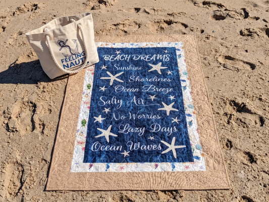 Bringing Beach Dreams to Life: Catching Waves with Our Latest Coastal Quilt & Tote Line