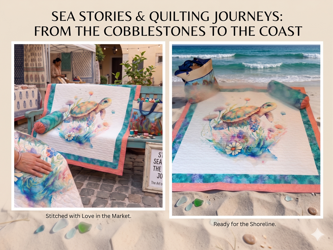 Stitched Sea Stories: The Turtle’s Journey 🐢🌊