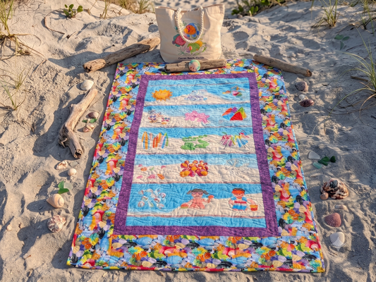 From Beachfront to Home Centerpiece: The Quilt Story Behind "Ormond Waves"
