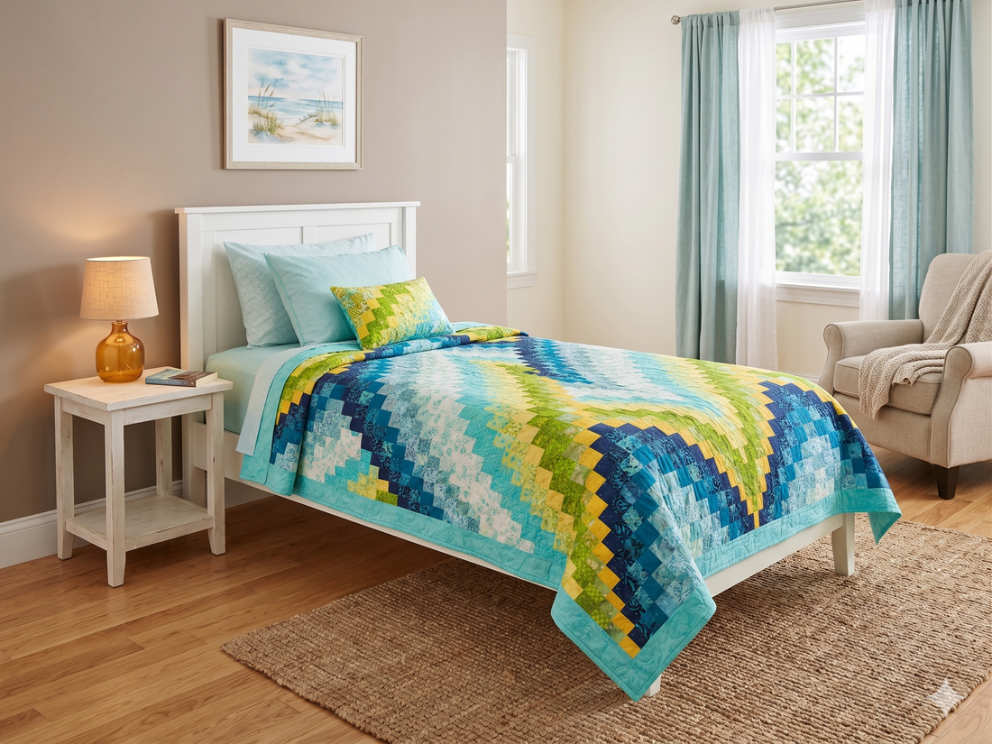 Geometry Meets Fluidity: The "Fluke Flower" Bargello