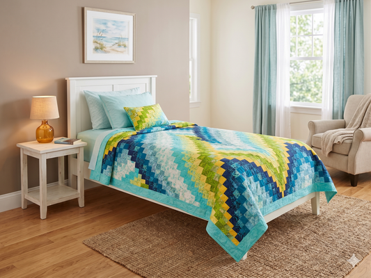 Geometry Meets Fluidity: The "Fluke Flower" Bargello