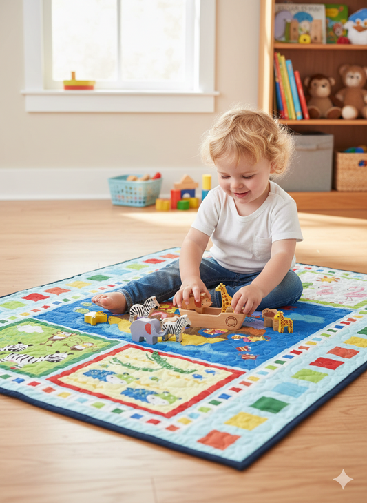 Set Sail for Sweet Dreams: The Noah’s Ark Adventure Quilt!