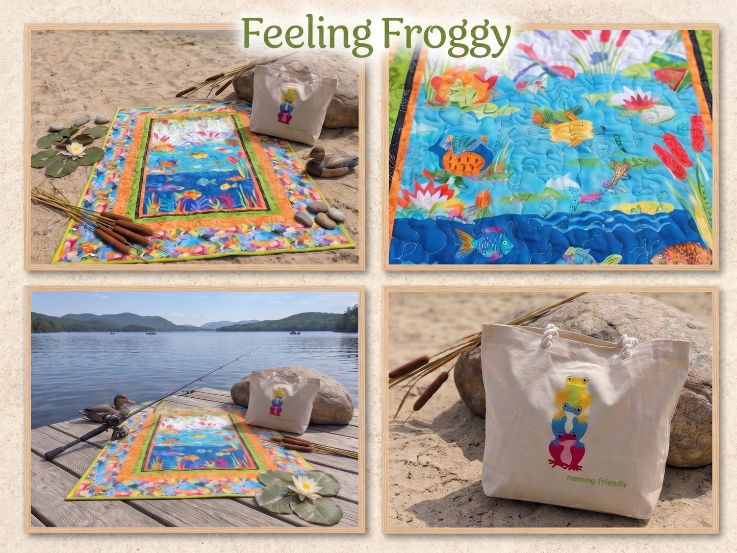 Feeling Froggy Quilt Play Mat and Tote