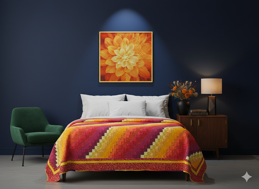 Bold. Beautiful. Breathtaking. The 3D "Dream Big" Quilted Art.