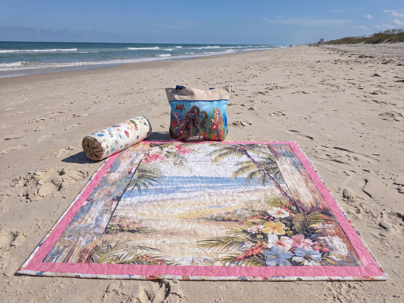 Coastal Quilt & Tote Set