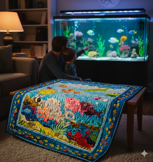 Dive Into Adventure With Our Sea Life Underwater Play Mat/Quilt