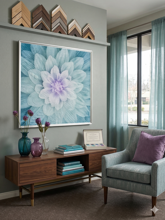 Ethereal Bloom:  A Symphony in Stitch