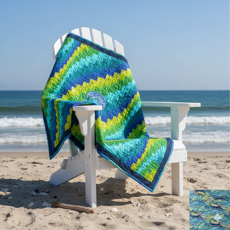 Dive Into the Sea With This Stunning Bargello Quilt!