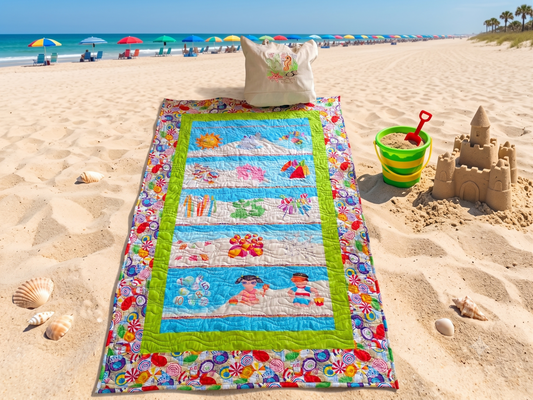 Coastal Vibes Children's Play Mat/Quilt and Tote 2