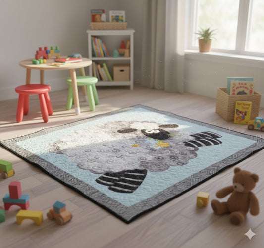 Oh Sheep  Whimsical Play Mat / Quilt