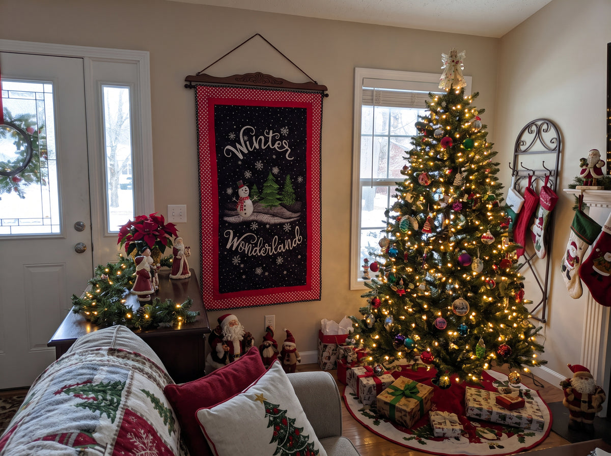 Winter Wonderland Quilted Wall Hanging & Table Runner