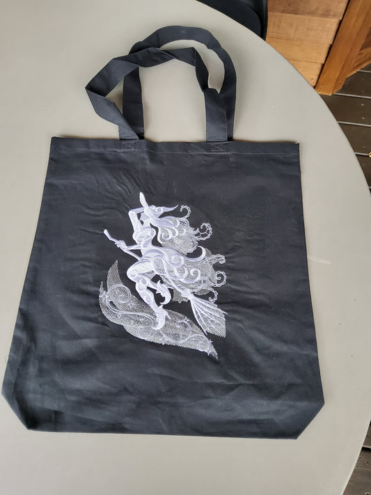 Ghost Witch Halloween Tote
