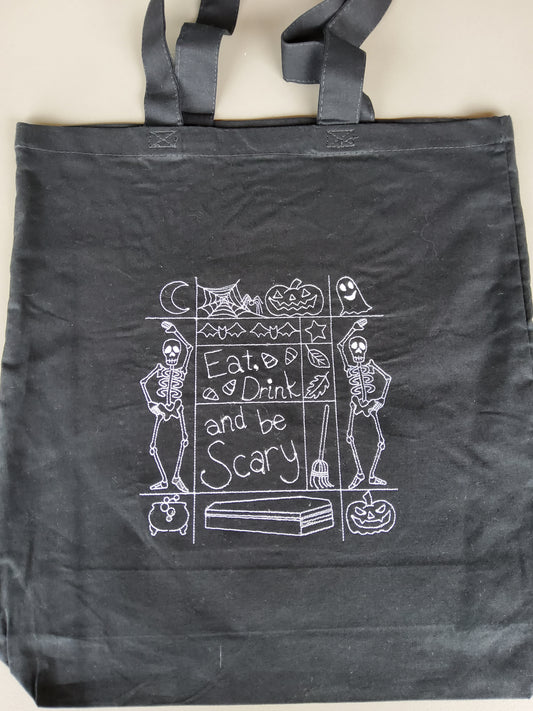Eat, Drink, and Be Scary Halloween Tote