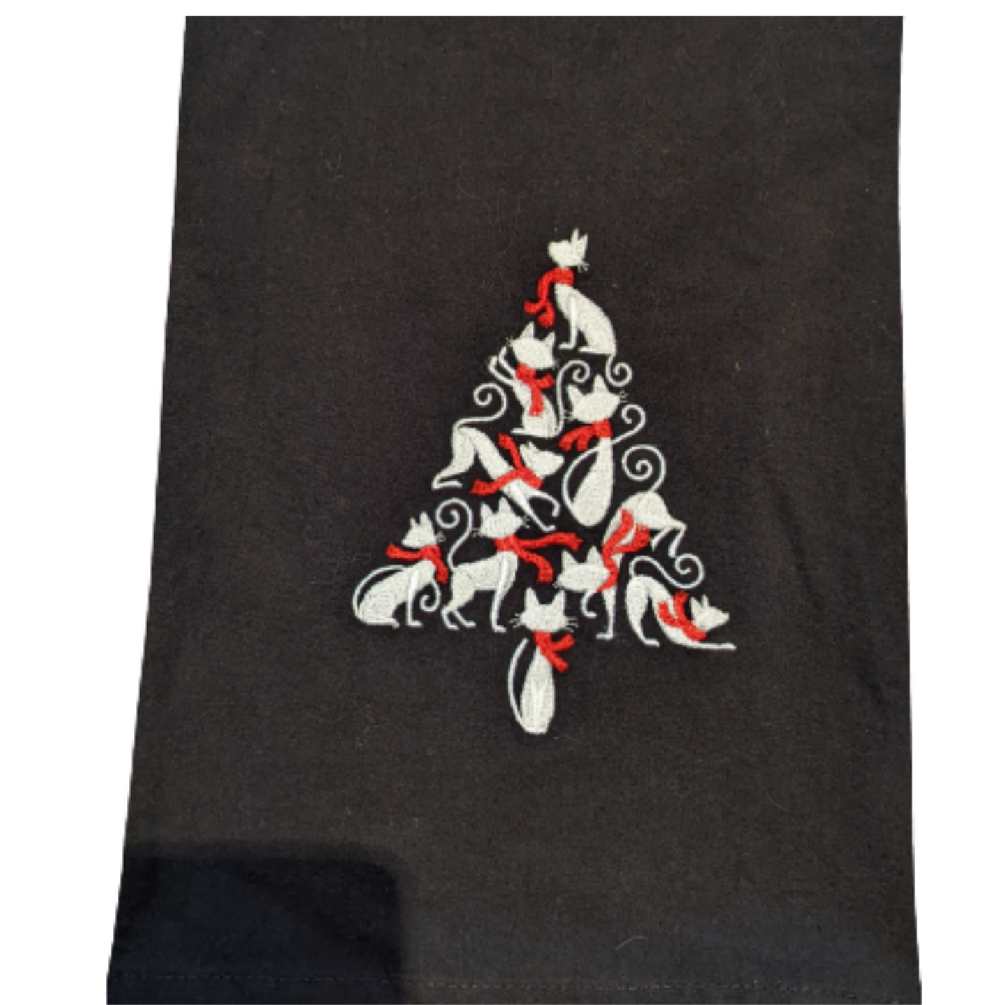 Cat Tree Christmas Towel