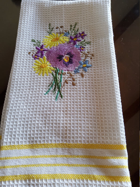Dish Towel - &quot;Flower Print - 05&quot;