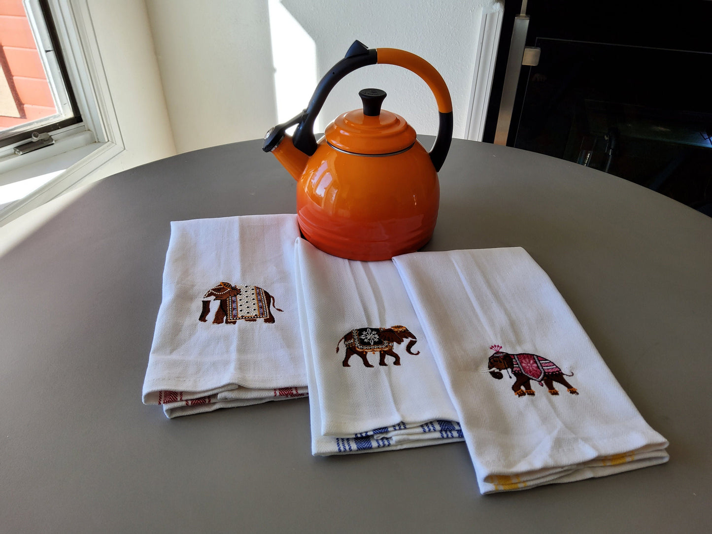 Elephants pack of 3 Dishtowels